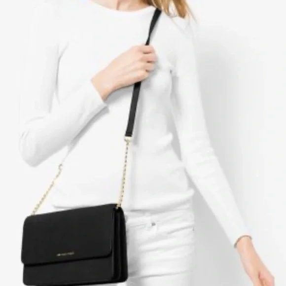 Michael Kors Black Daniela Large Crossbody - Picture 3 of 9